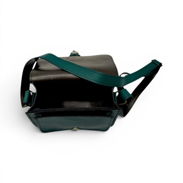 Geantă damă premium HM100 Forest Green – piele naturală, fabricată în România
