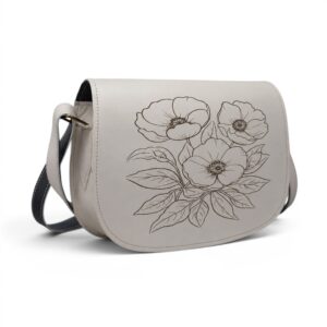 Geantă damă premium HM130B-1 Alb Floral