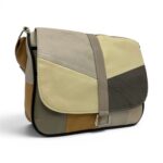 Geantă damă unicat Lucia R45-508 – piele naturală multicoloră | Design geometric modern