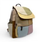 Rucsac Damă Piele Naturală Multicolor Eveline R105-57 – Design Unicat Patchwork