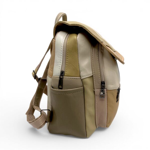 Rucsac Damă Piele Naturală Multicolor Eveline R105-58 – Design Unicat Patchwork