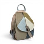 Rucsac din piele multicolora, stil casual, pentru femei, perfect pentru zilele active.
