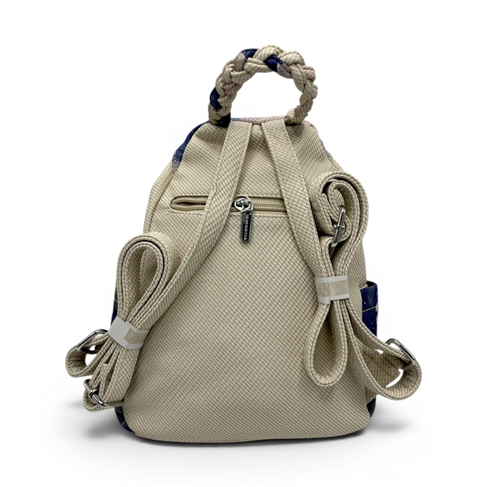 Rucsac damă Silvia Rosa Beige SR25-093B1 – design floral delicat și stil casual elegant