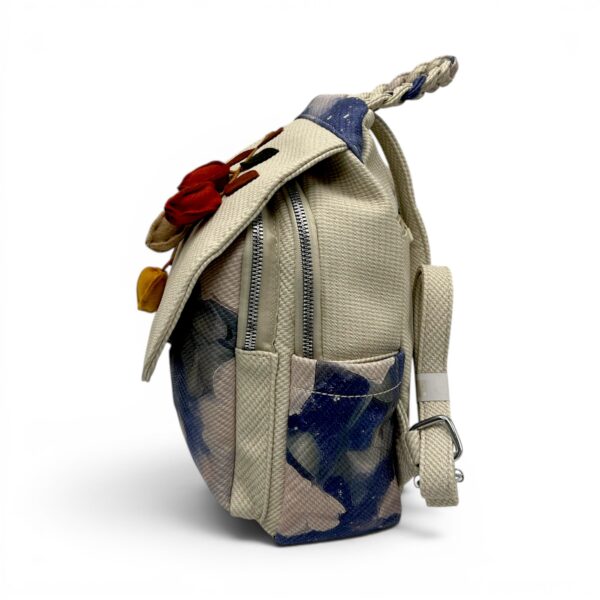 Rucsac damă Silvia Rosa Beige SR25-093B1 – design floral delicat și stil casual elegant