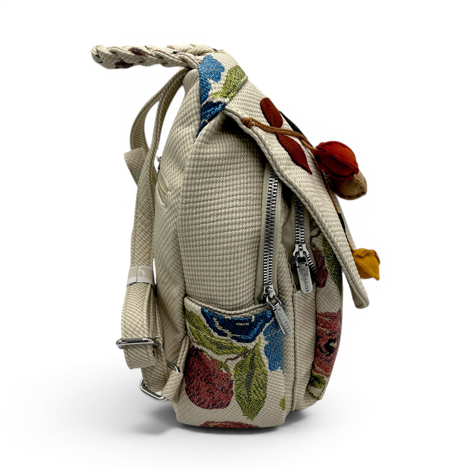 Rucsac damă Silvia Rosa Beige SR25-093B5 – design floral delicat și stil casual elegant