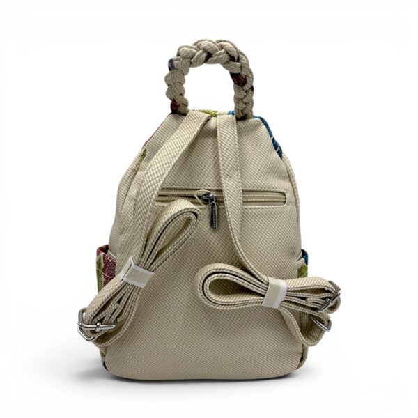 Rucsac damă Silvia Rosa Beige SR25-093B5 – design floral delicat și stil casual elegant