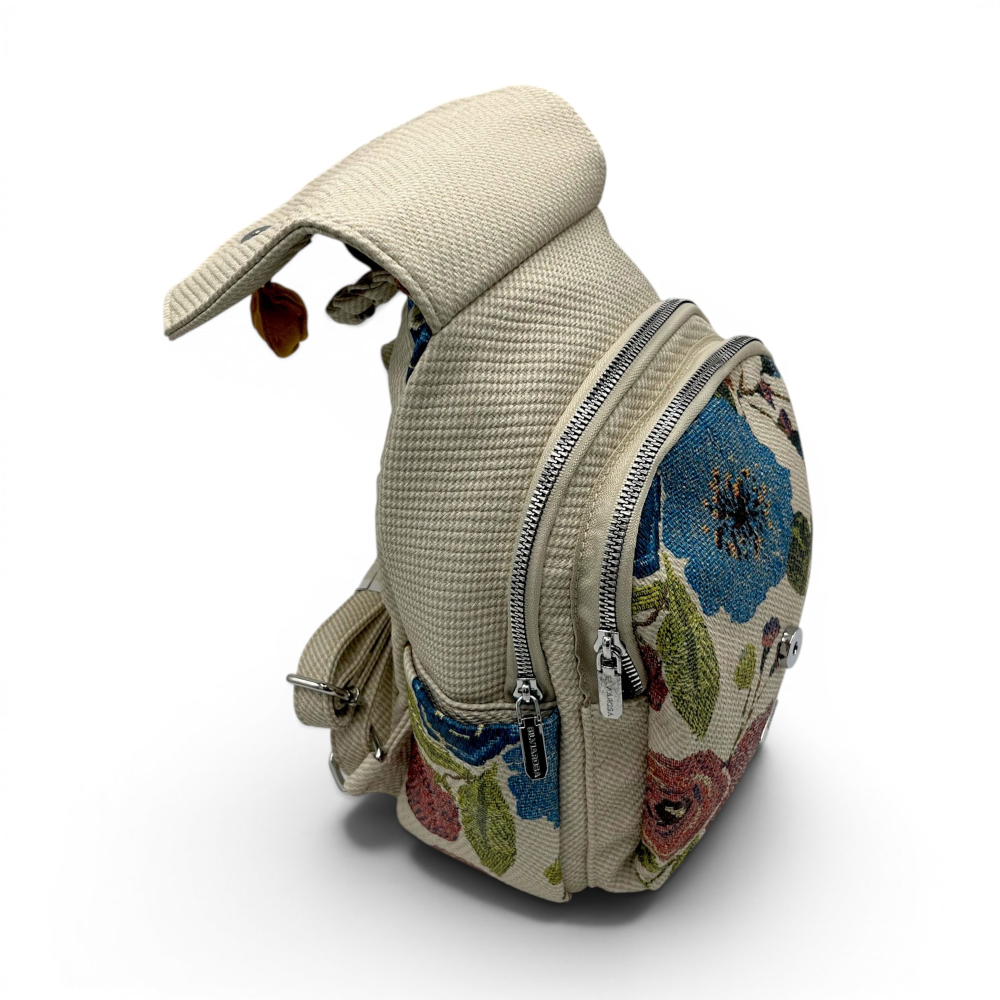 Rucsac damă Silvia Rosa Beige SR25-093B5 – design floral delicat și stil casual elegant