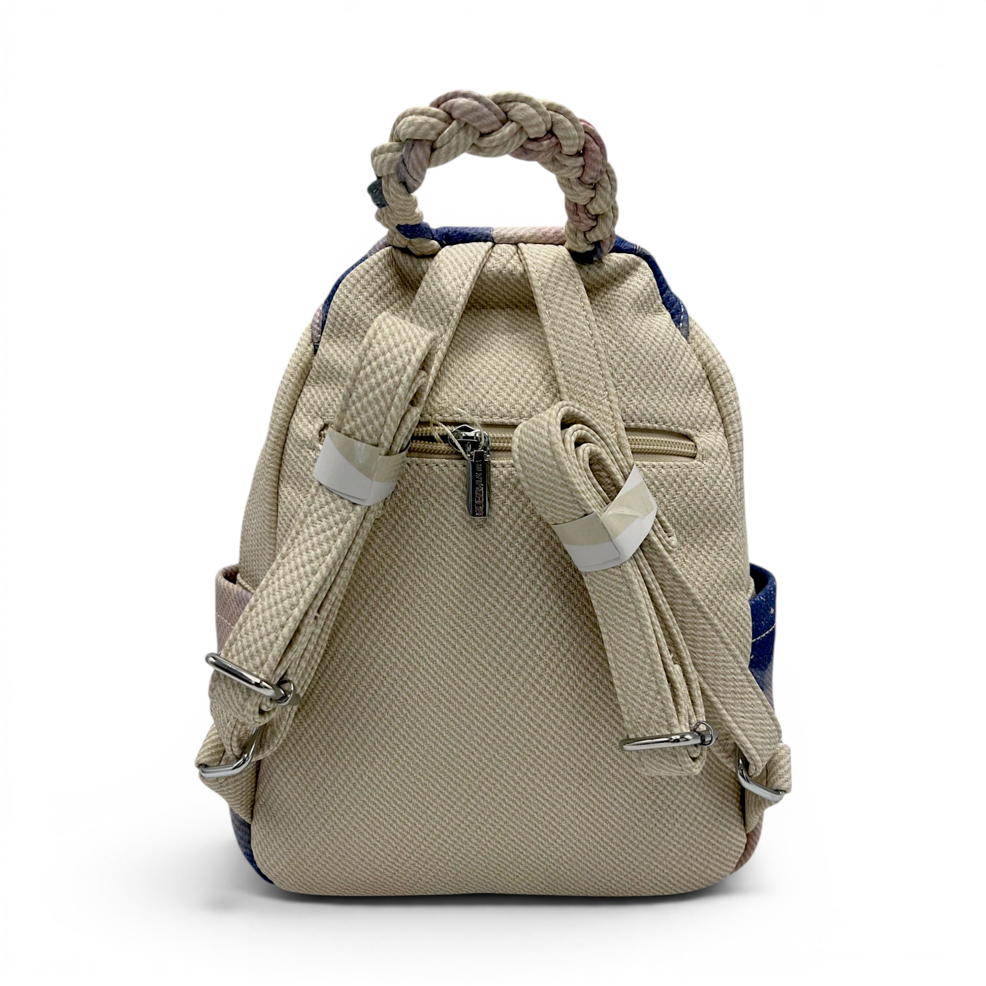 Rucsac damă Silvia Rosa Beige SR25-095B1 – design floral artistic și stil casual boem