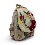Rucsac damă Silvia Rosa Beige SR25-095B3 – design floral artistic și stil casual boem