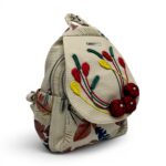 Rucsac damă Silvia Rosa Beige SR25-095B4 – design floral artistic și stil casual boem