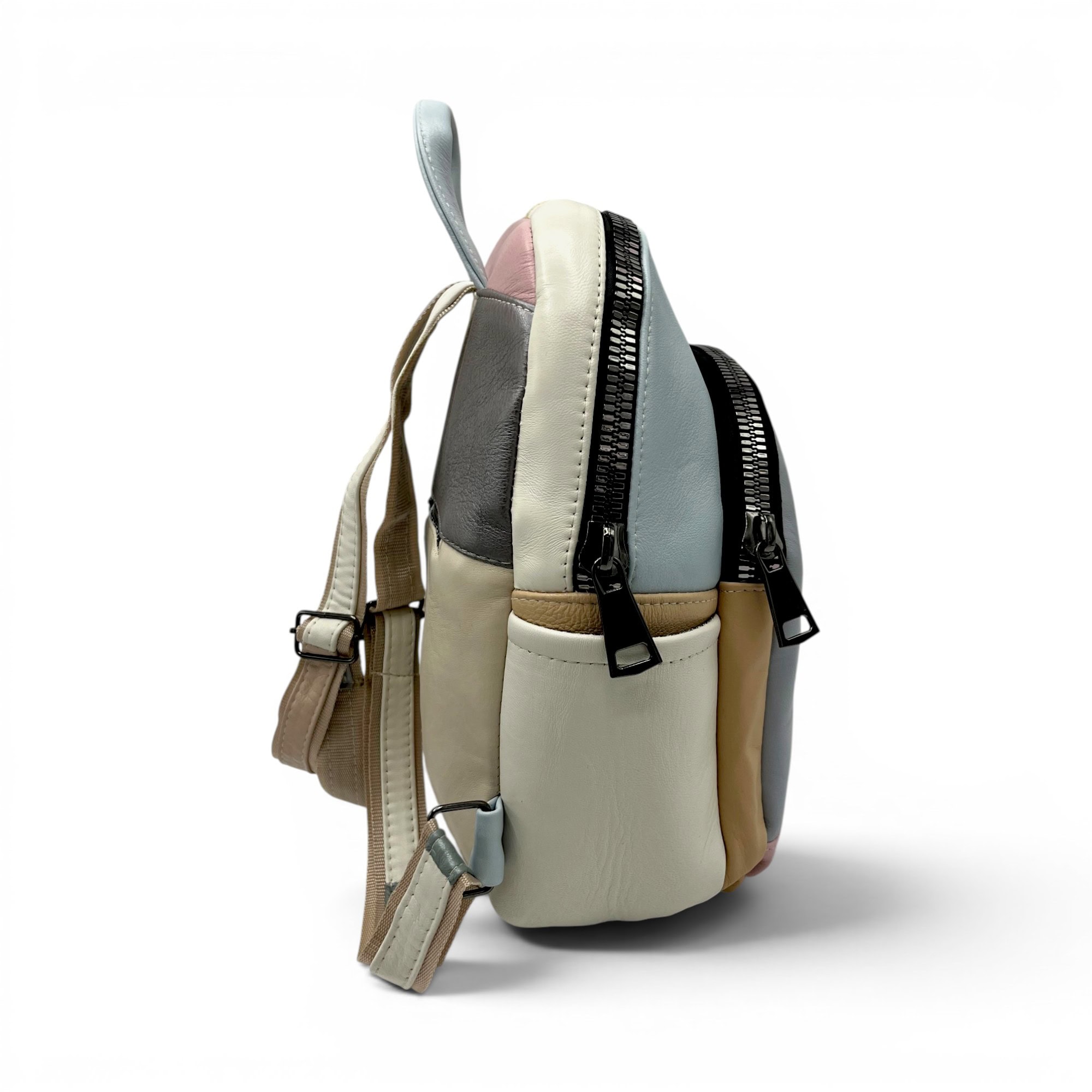 Rucsac damă din piele naturală Selina Unique S100-26 – eleganță pastel și funcționalitate pentru fiecare zi