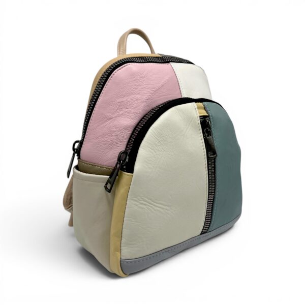 Rucsac damă din piele naturală Selina Unique S100-27 – rafinament pastel și organizare practică