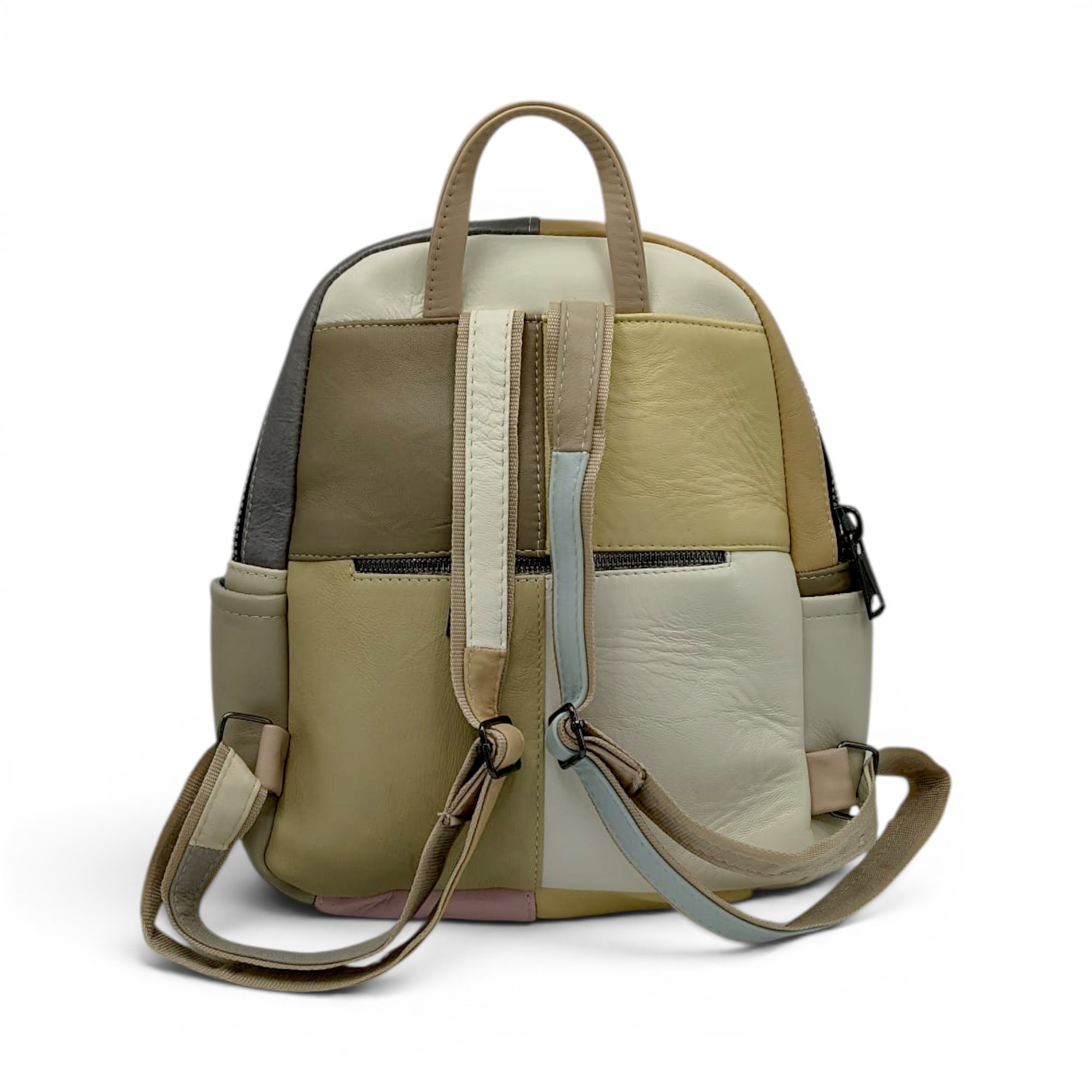 Rucsac damă din piele naturală Selina Unique S100-27 – rafinament pastel și organizare practică