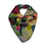 Batic damă din mătase 100% reversibil – Blooming Harmony X11-14 – 70 × 70 cm, Cutie Cadou