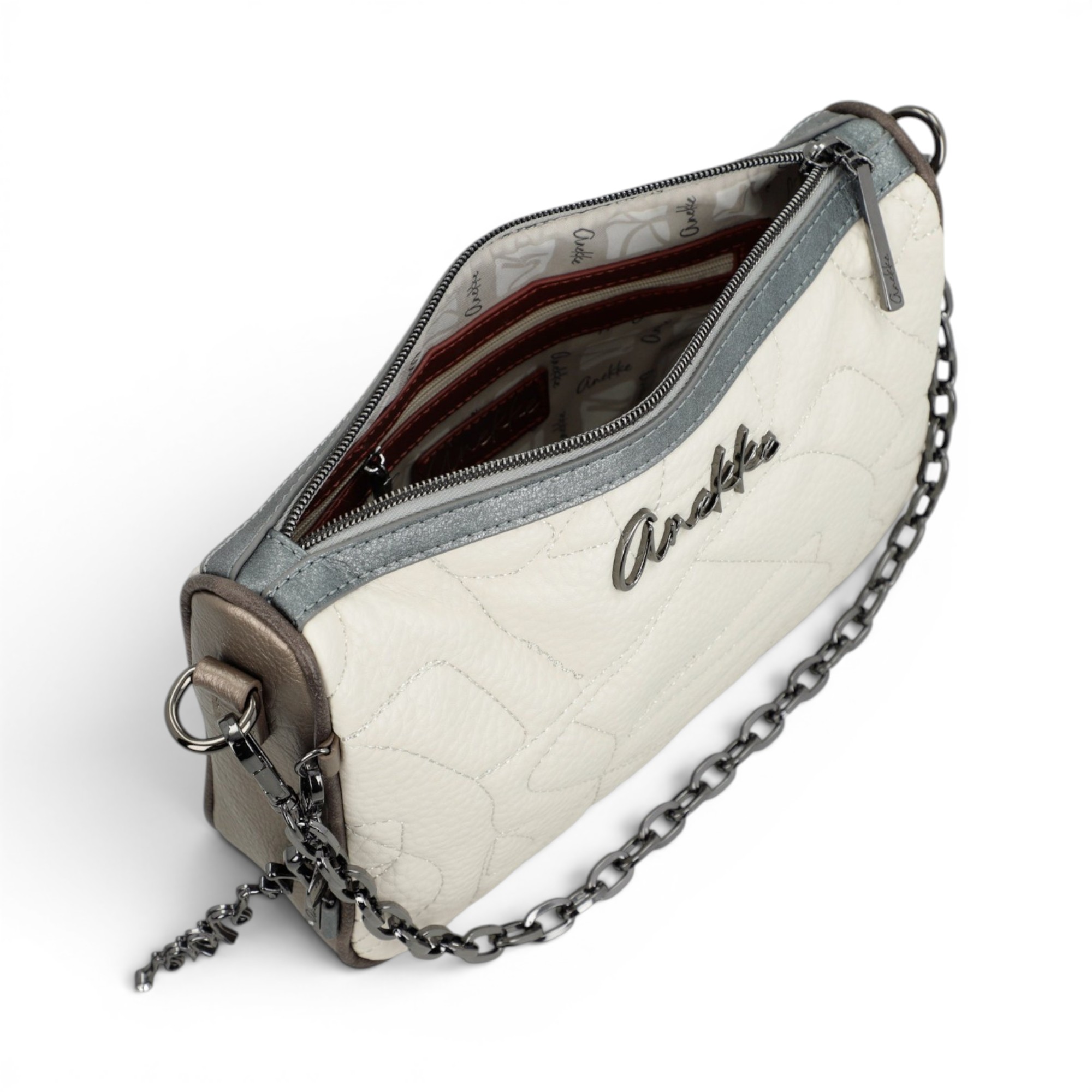 Geantă damă Anekke Essentials 42603-588-1 – crossbody bej, design practic și eleganță de zi cu zi