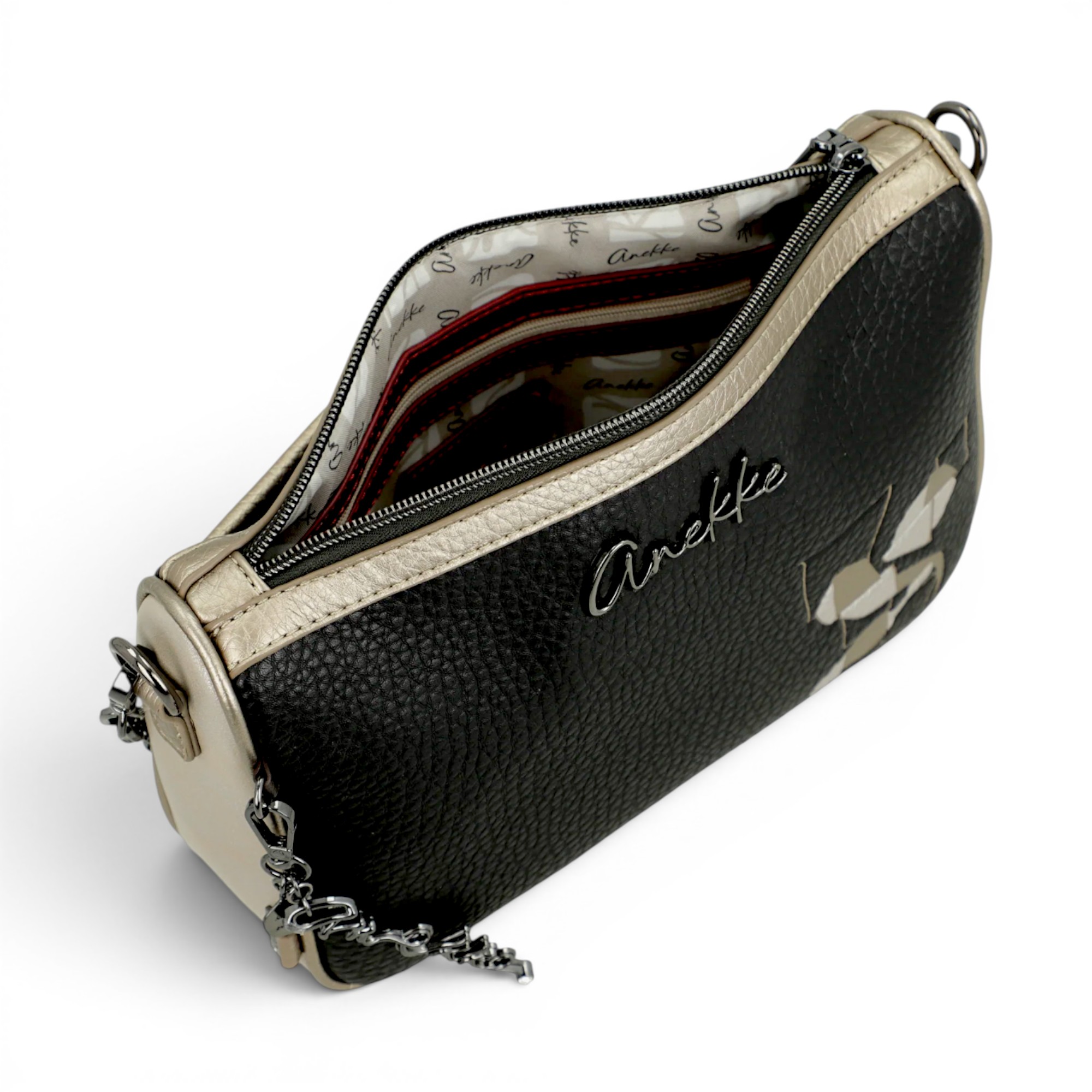 Geantă damă Anekke Essentials 42603-588-7 – crossbody negru, design practic și eleganță de zi cu zi
