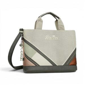 Geantă damă Anekke Symmetra 42621-222 – shopper multicolor, design geometric și eleganță contemporană
