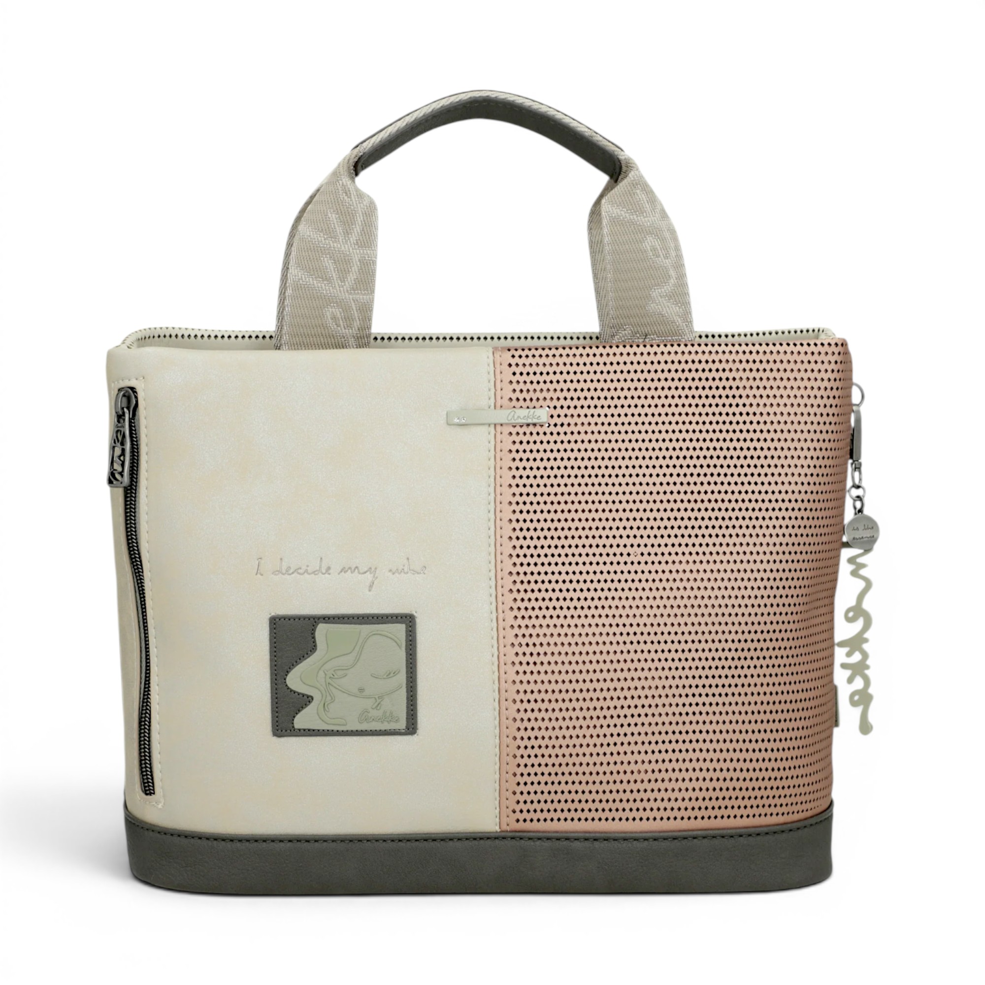 Geantă damă Anekke Symmetra 42621-222 – shopper multicolor, design geometric și eleganță contemporană (4) Geantă damă Anekke Symmetra 42621-222 – shopper multicolor, design geometric și eleganță contemporană