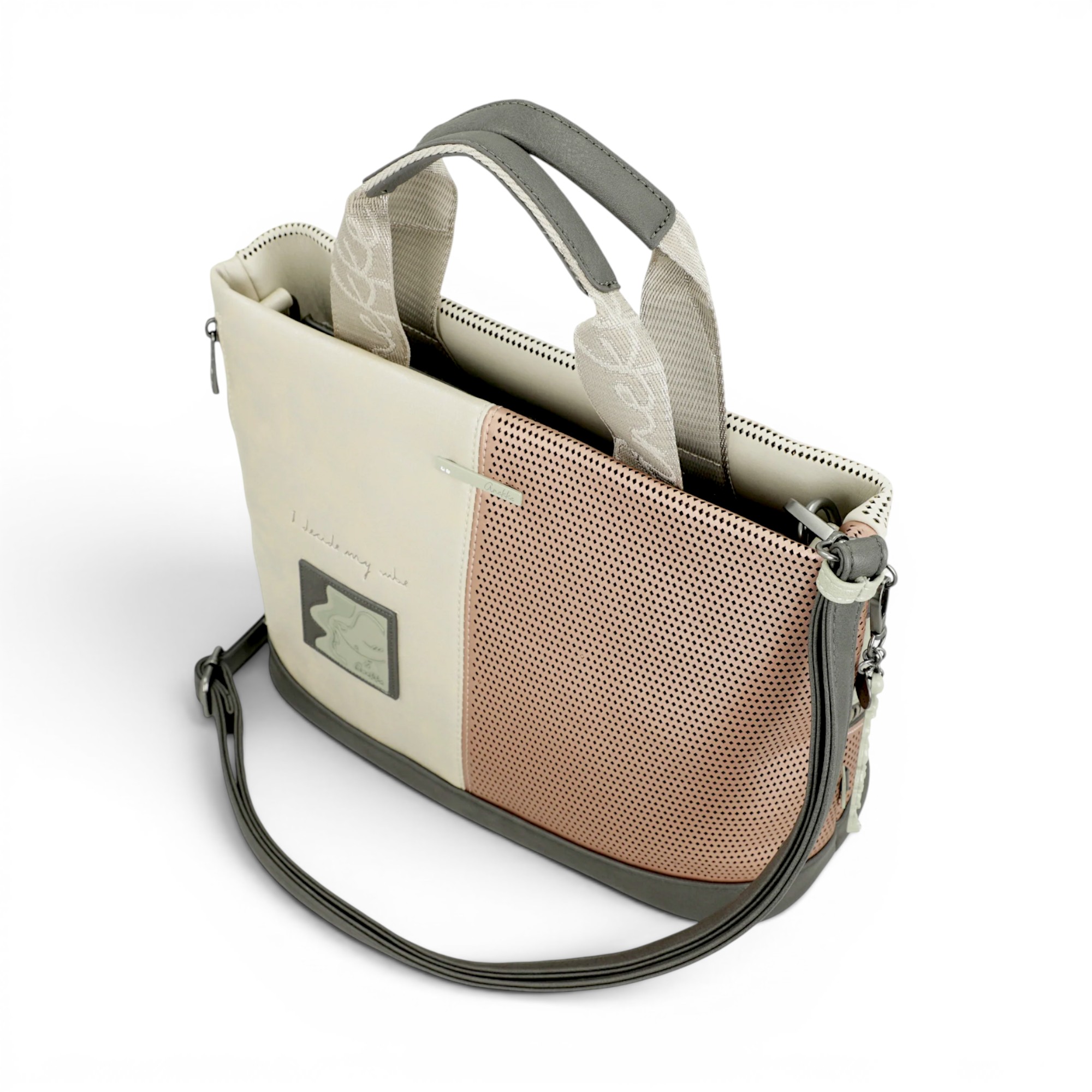 Geantă damă Anekke Symmetra 42621-222 – shopper multicolor, design geometric și eleganță contemporană (6) Geantă damă Anekke Symmetra 42621-222 – shopper multicolor, design geometric și eleganță contemporană