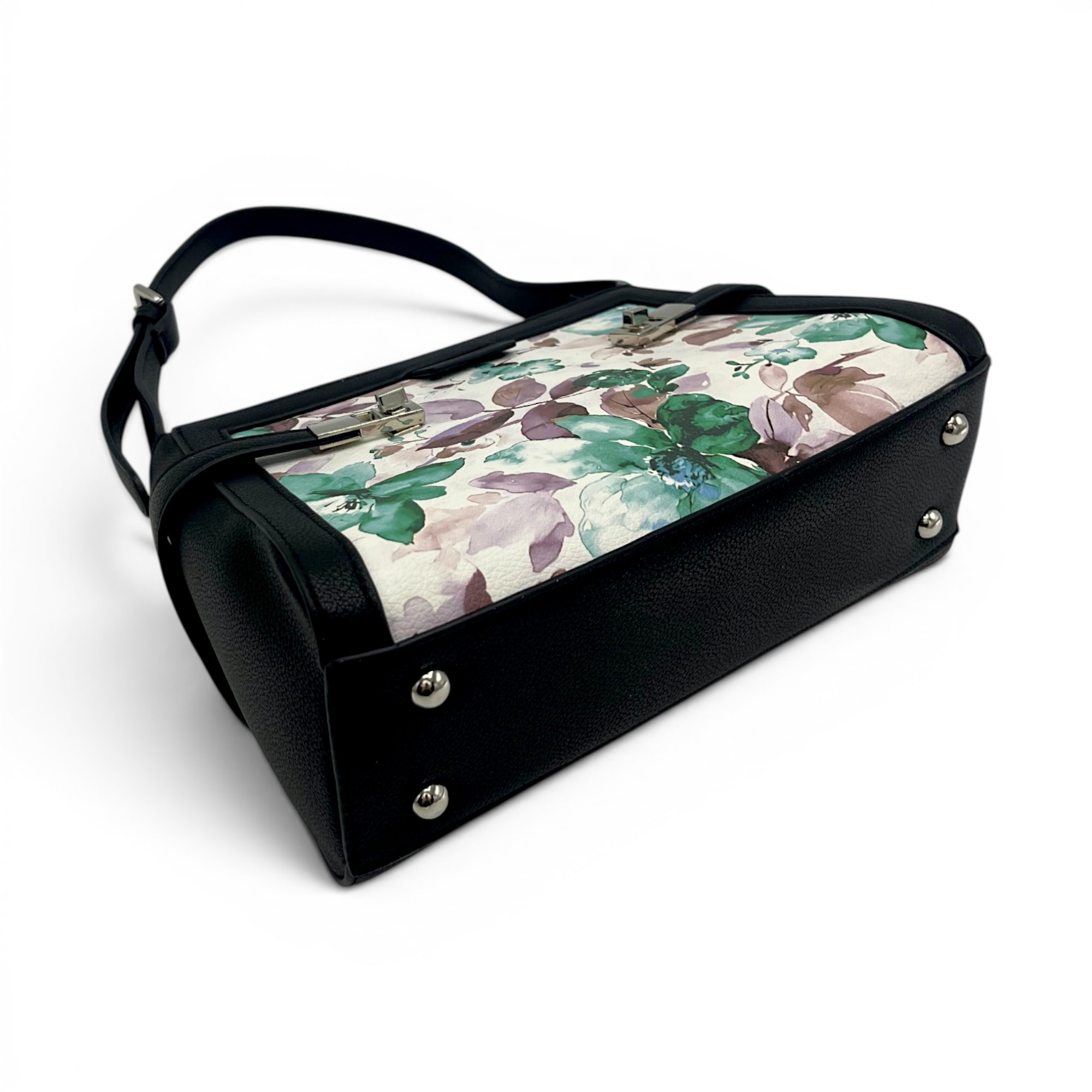 Geantă damă Diana&Co DHJ731-1 negru cu imprimeu floral – geantă de umăr și crossbody din piele ecologică, 25 × 18 × 10 cm (1) Geantă damă Diana&Co DHJ731-1 negru cu imprimeu floral – geantă de umăr și crossbody din piele ecologică, 25 × 18 × 10 cm