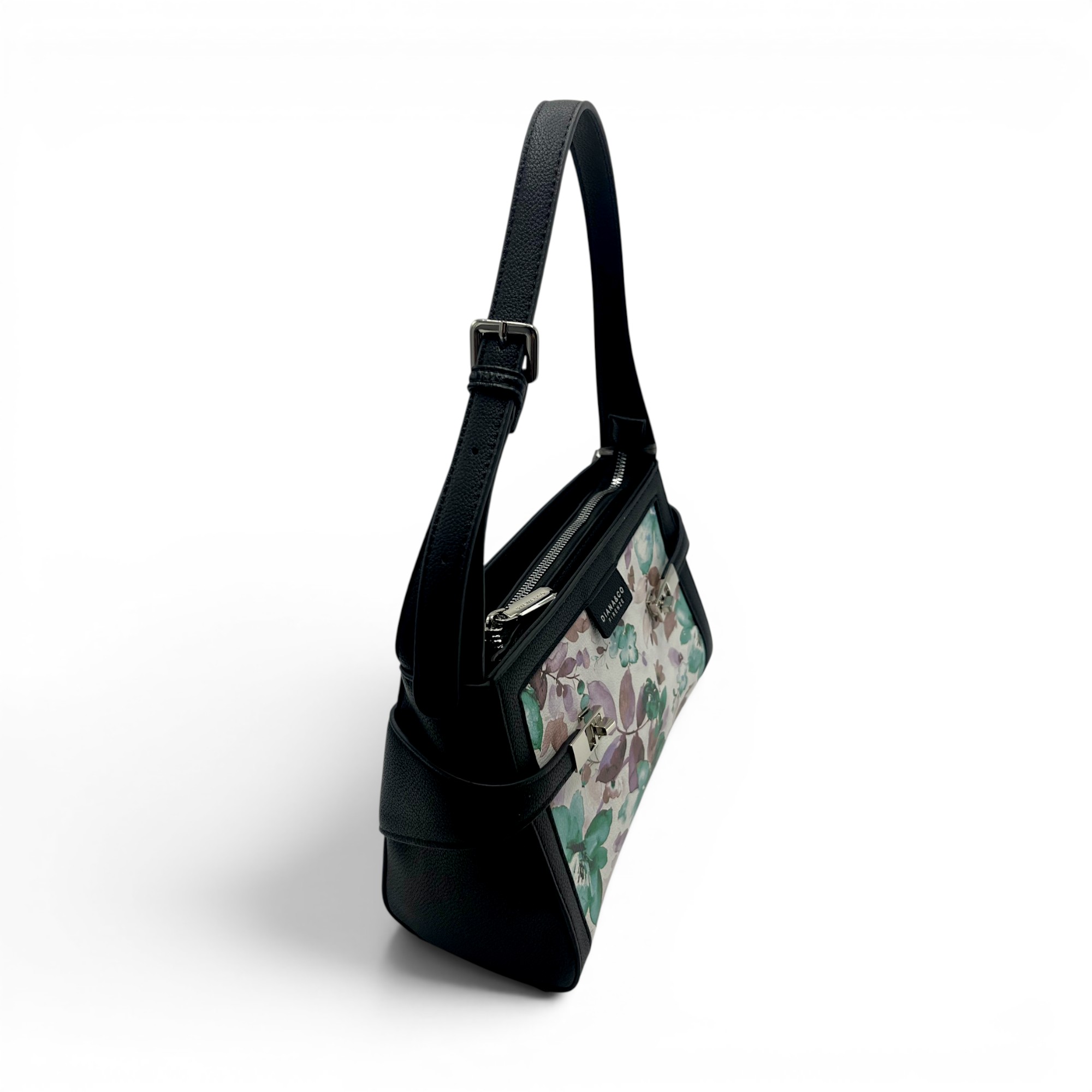 Geantă damă Diana&Co DHJ731-1 negru cu imprimeu floral – geantă de umăr și crossbody din piele ecologică, 25 × 18 × 10 cm (2) Geantă damă Diana&Co DHJ731-1 negru cu imprimeu floral – geantă de umăr și crossbody din piele ecologică, 25 × 18 × 10 cm