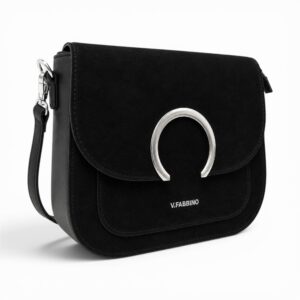 Geantă damă Velina Fabbiano VF25S-549 neagră - geantă de umăr & crossbody, 26 × 9 × 22 cm