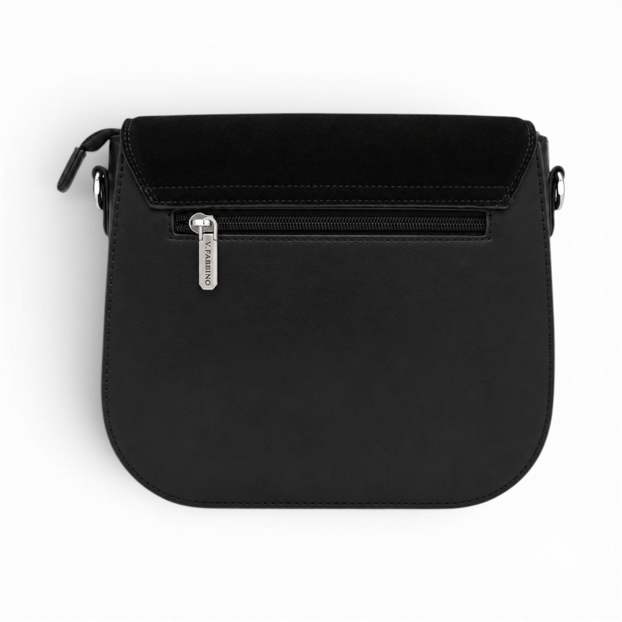 Geantă damă Velina Fabbiano VF25S-549 neagră - geantă de umăr & crossbody, 26 × 9 × 22 cm