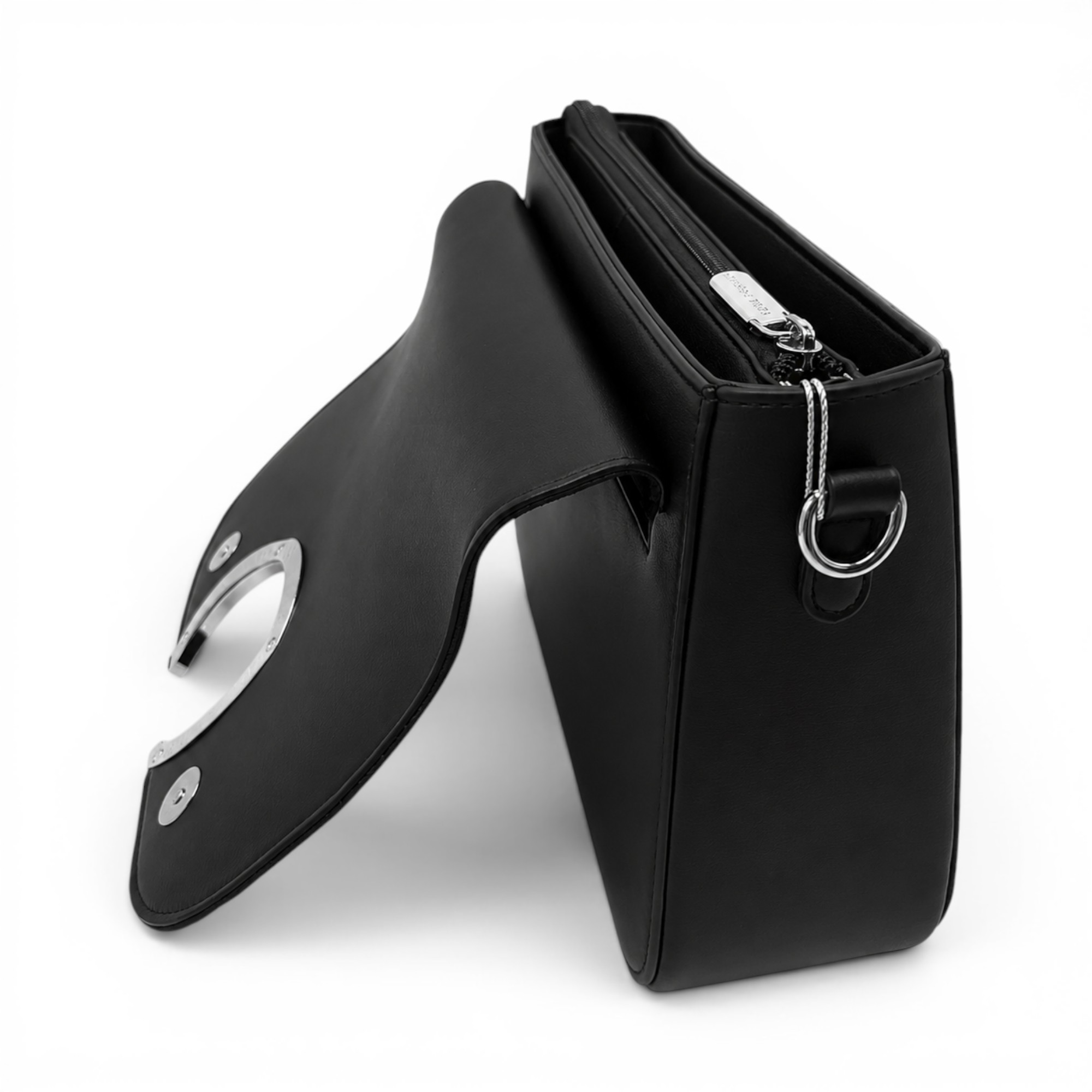 Geantă damă Velina Fabbiano VF25S-549 neagră - geantă de umăr & crossbody, 26 × 9 × 22 cm