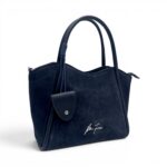 Geantă damă Velina Fabbiano VF25S-553 Bleumarin, compartimentare triplă, 32x24x15 cm