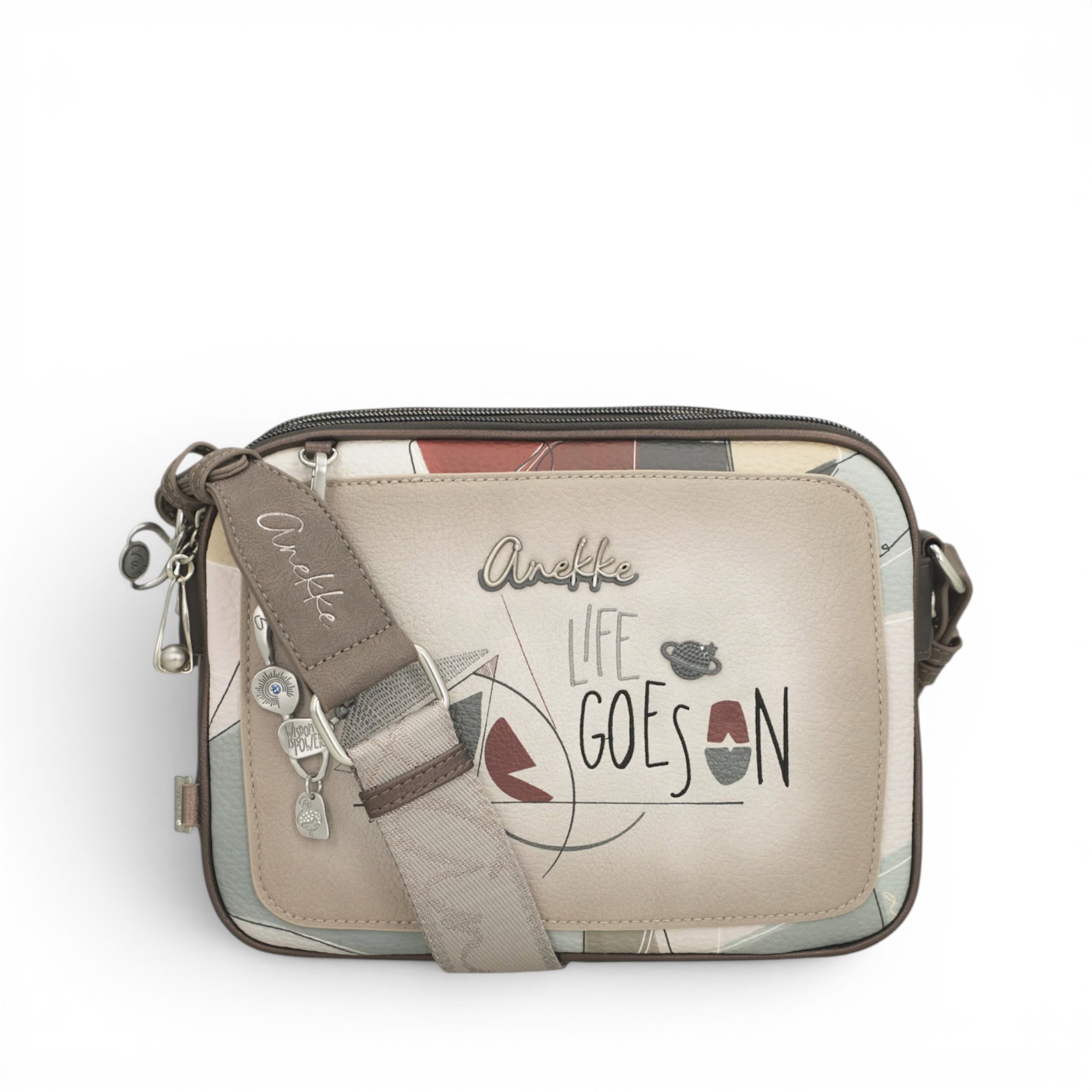 Geantă damă Anekke Auralis 42813-188 – crossbody medie cu 3 compartimente