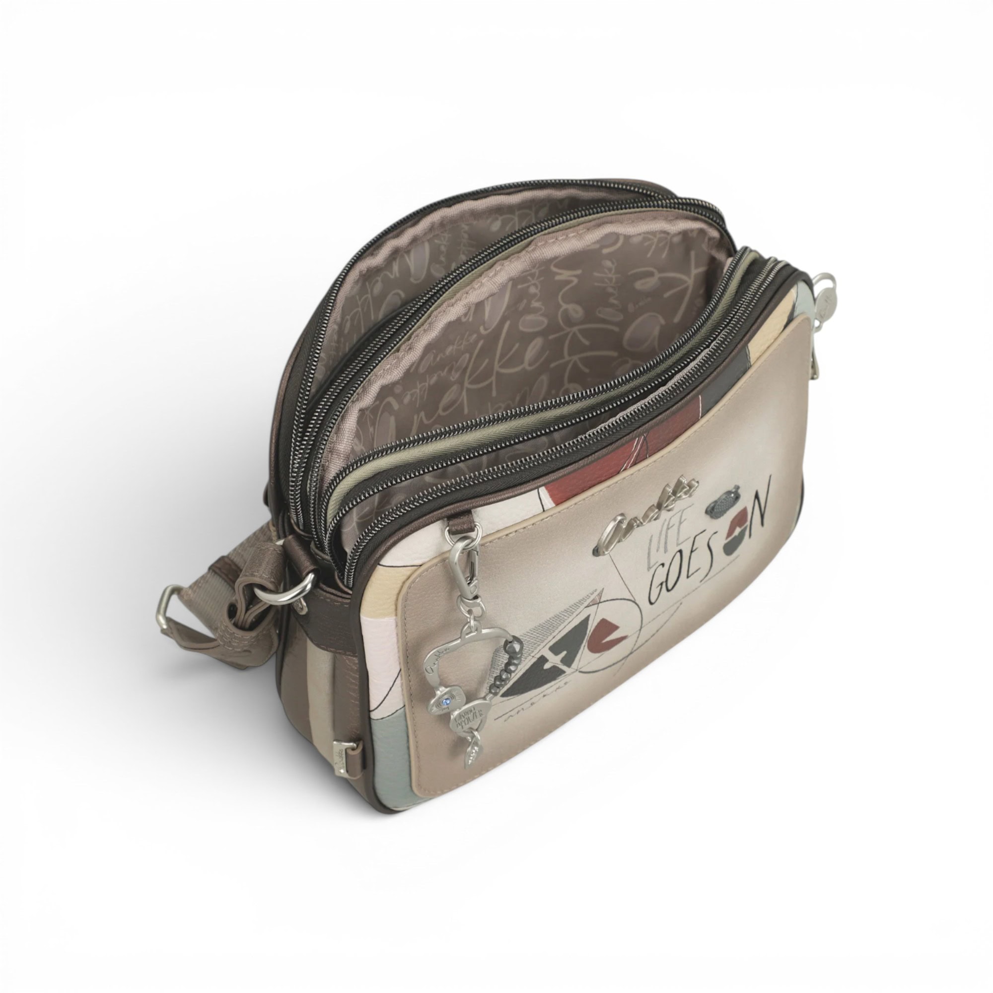 Geantă damă Anekke Auralis 42813-188 – crossbody medie cu 3 compartimente
