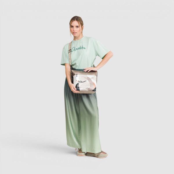 Geantă damă Anekke Eikon 42753-248 – crossbody medie cu imprimeu artistic și curea reglabilă