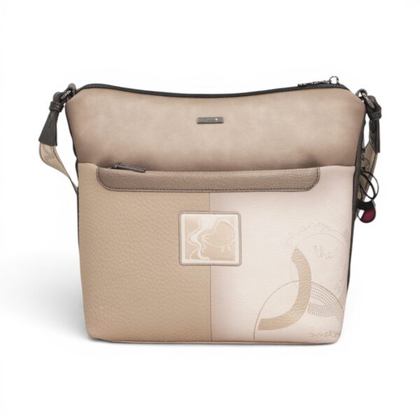 Geantă damă Anekke Eikon 42753-248 – crossbody medie cu imprimeu artistic și curea reglabilă