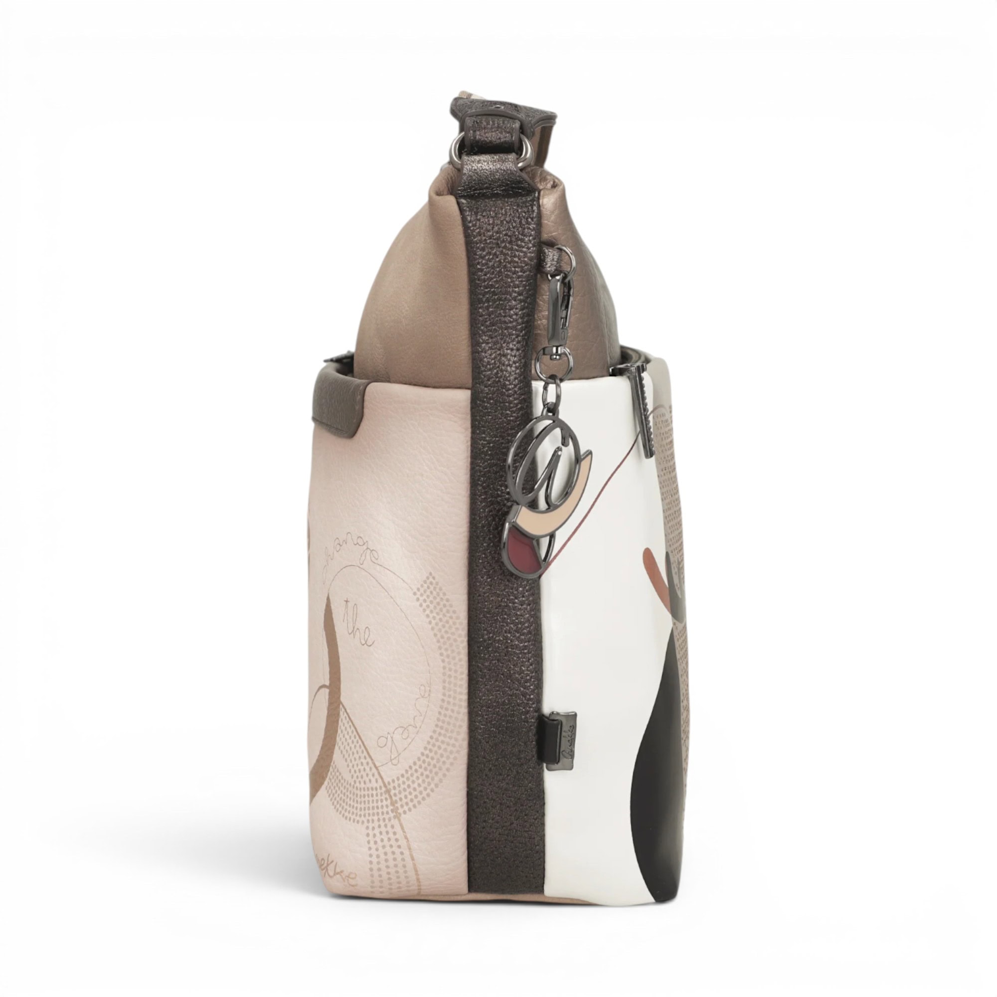 Geantă damă Anekke Eikon 42753-248 – crossbody medie cu imprimeu artistic și curea reglabilă