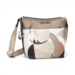 Geantă damă Anekke Eikon 42753-248 – crossbody medie cu imprimeu artistic și curea reglabilă