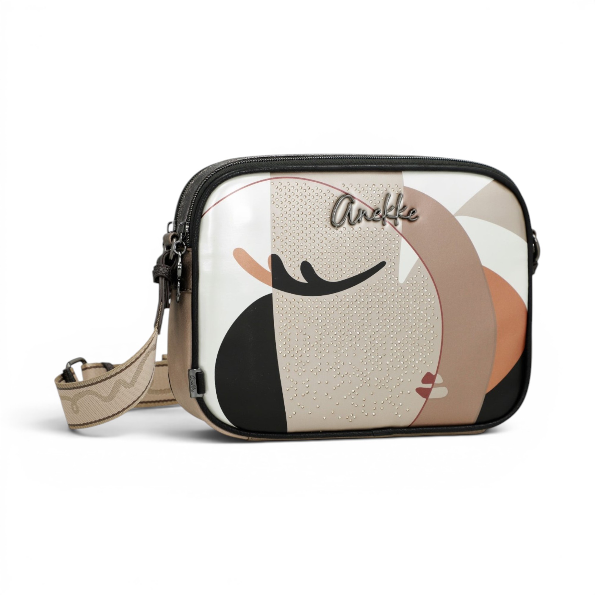 Geantă damă Anekke Eikon 42753-516 – crossbody medie cu două compartimente, 28 × 20 × 8 cm