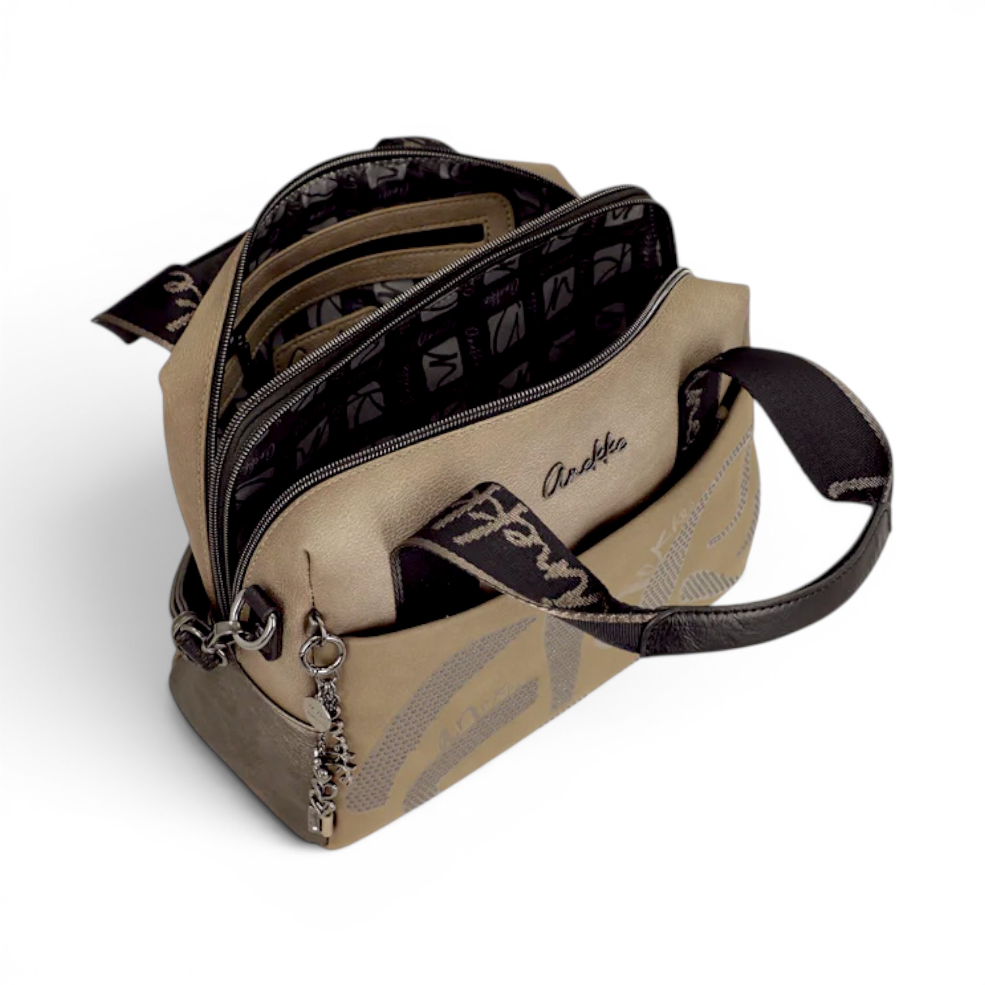 Geantă damă Anekke Essence 43631-177 Taupe – bowling medie, 28 × 23 × 14 cm (7) Geantă damă Anekke Essence 43631-177 Taupe – bowling medie, 28 × 23 × 14 cm