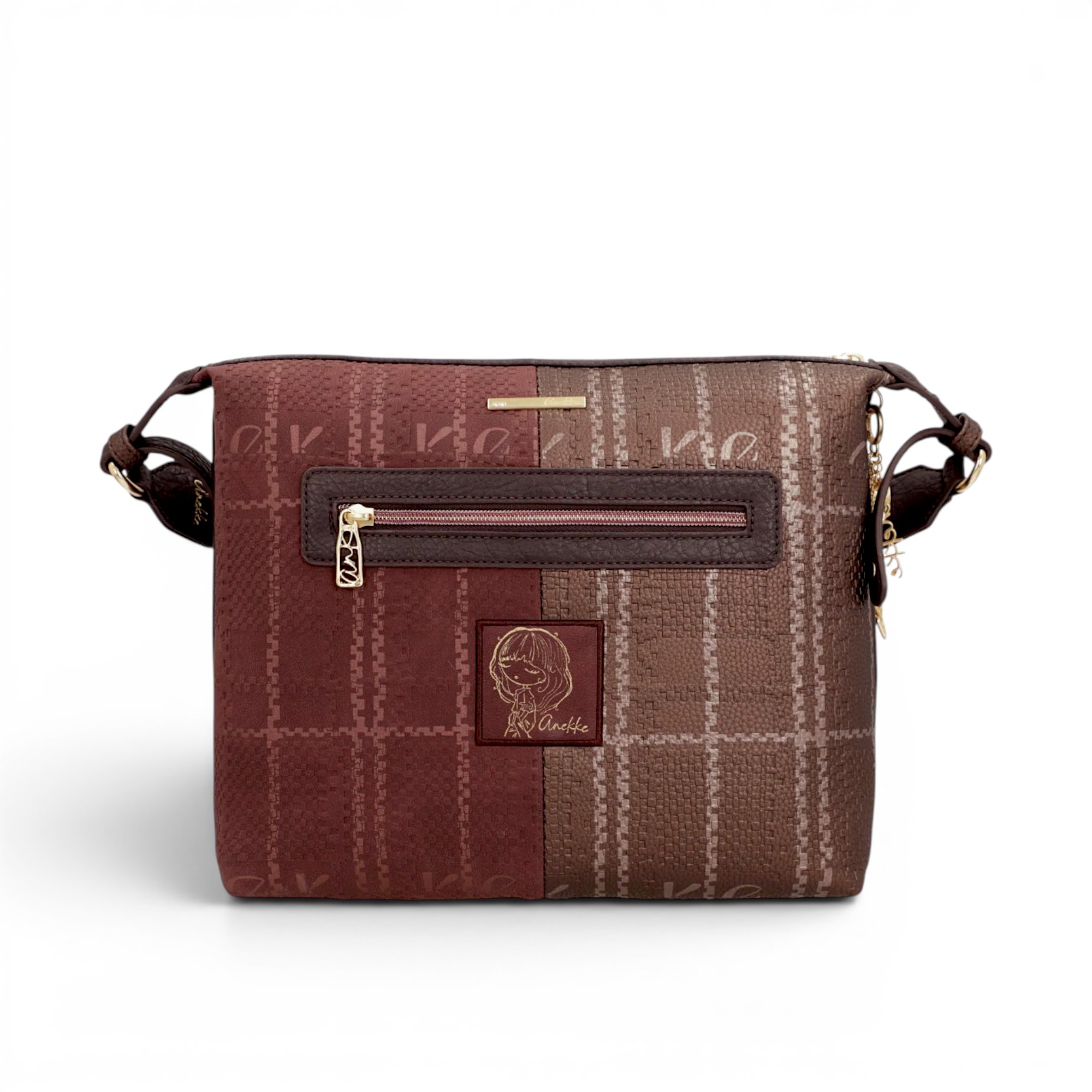 Geantă damă Anekke Essence 43643-249 Burgundy – crossbody mare cu buzunare frontale, 29 × 24 × 10 cm (4) Geantă damă Anekke Essence 43643-249 Burgundy – crossbody mare cu buzunare frontale, 29 × 24 × 10 cm