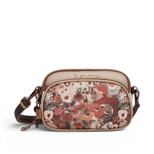 Geantă damă Anekke Essence 43653-445 – crossbody mică cu 3 compartimente, 20 × 15 × 6 cm