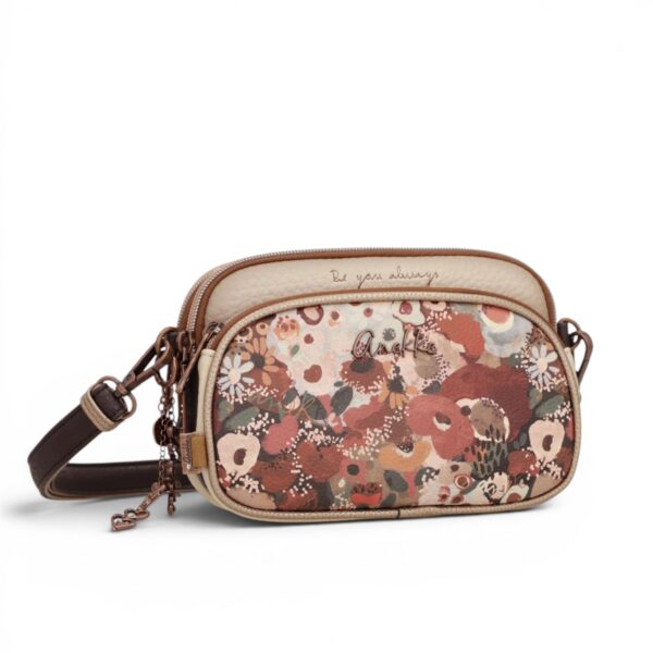 Geantă damă Anekke Essence 43653-445 – crossbody mică cu 3 compartimente, 20 × 15 × 6 cm