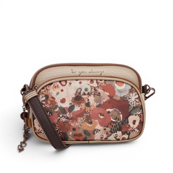 Geantă damă Anekke Essence 43653-445 – crossbody mică cu 3 compartimente, 20 × 15 × 6 cm