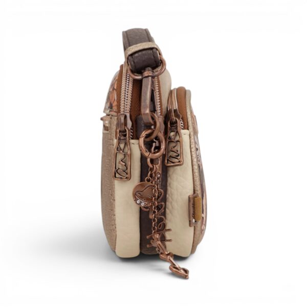 Geantă damă Anekke Essence 43653-445 – crossbody mică cu 3 compartimente, 20 × 15 × 6 cm