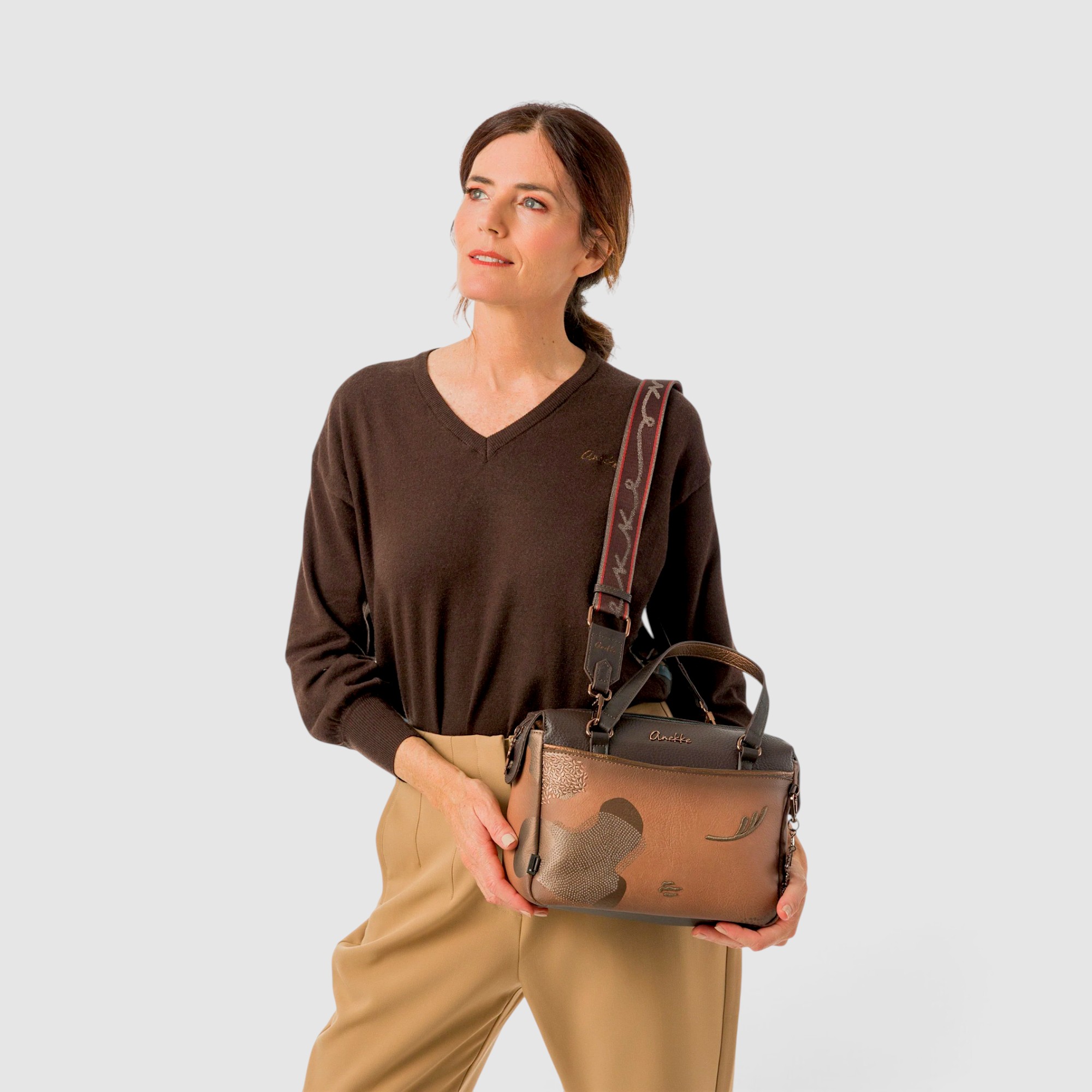Geantă damă Anekke Melody Voyage 43821-187 – de mână și crossbody, 31 × 22 × 14 cm