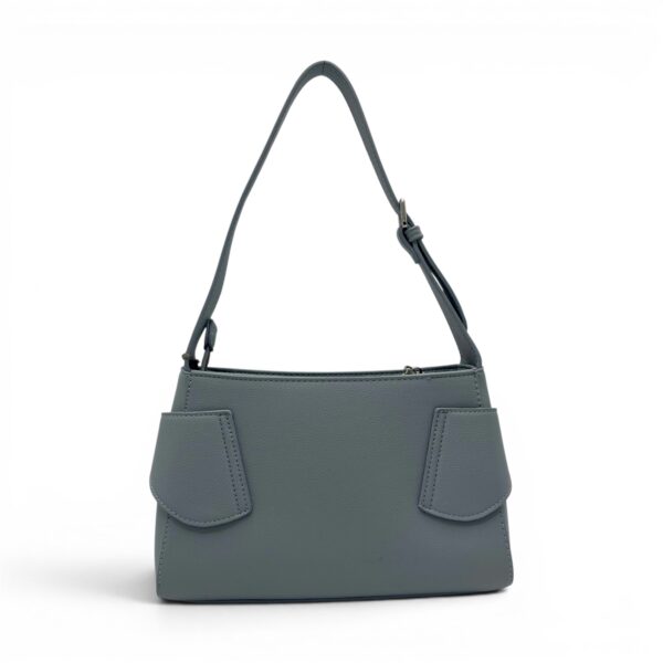 Geantă damă Diana&Co DHJ731-1 light bleu cu imprimeu floral – geantă de umăr și crossbody din piele ecologică, 25 × 18 × 10 cm