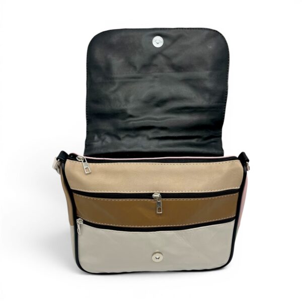 Geantă damă unicat Lucia R45-C77 – crossbody din piele naturală multicoloră