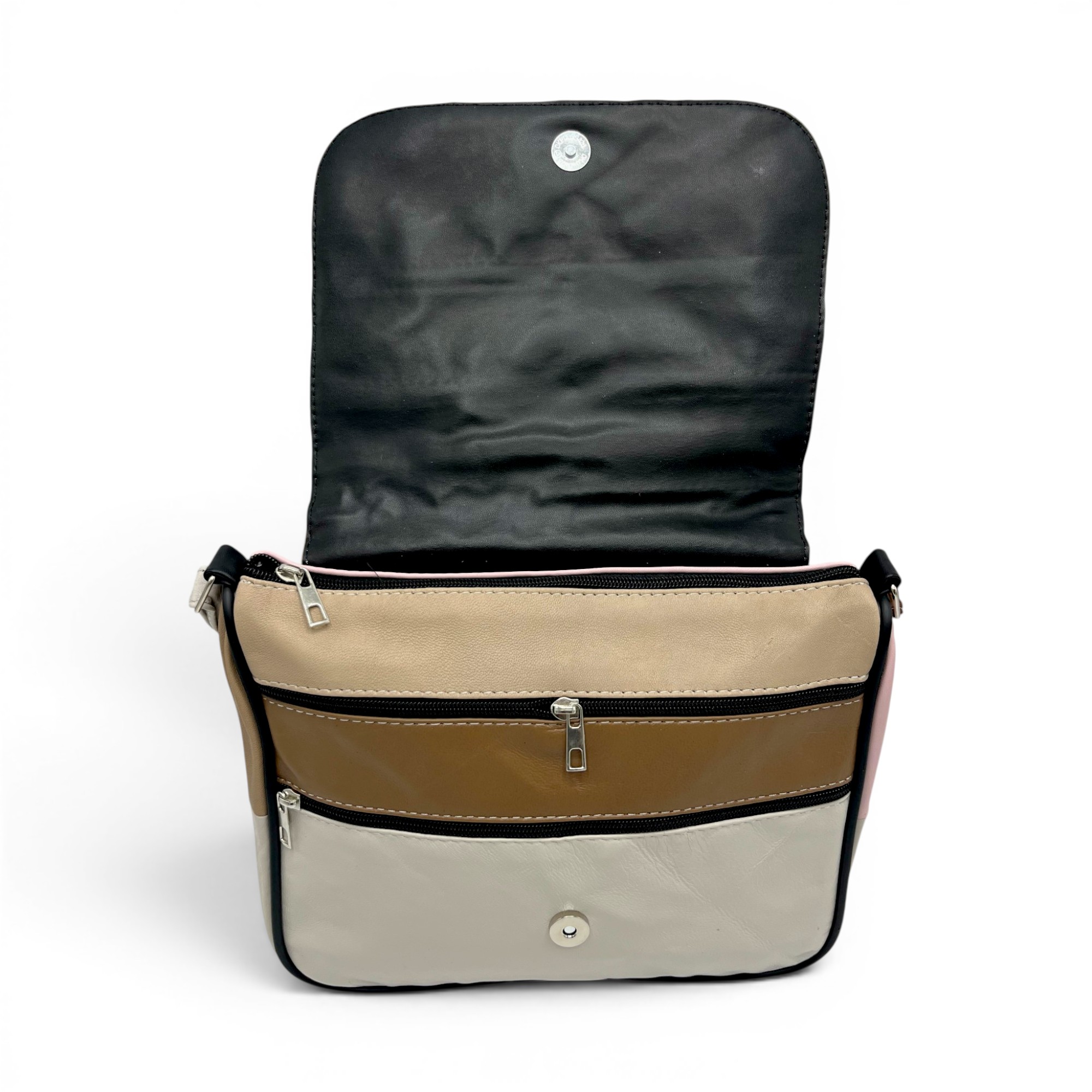 Geantă damă unicat Lucia R45-C76 – crossbody din piele naturală multicoloră