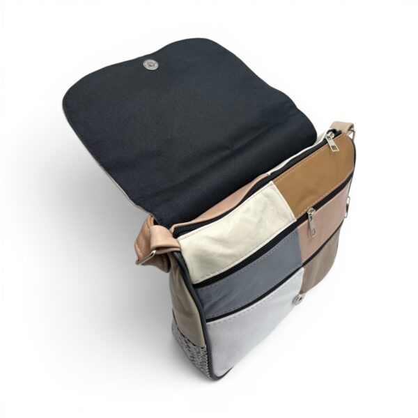 Geantă damă unicat Lucia R45-C76 – crossbody din piele naturală multicoloră