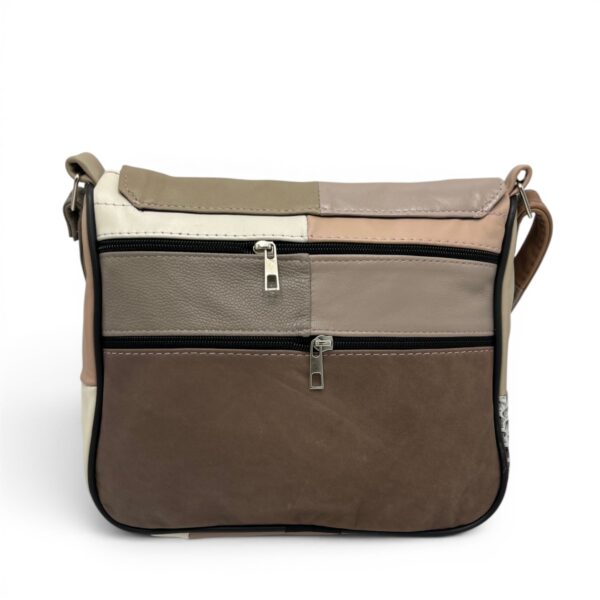 Geantă damă unicat Lucia R45-C76 – crossbody din piele naturală multicoloră