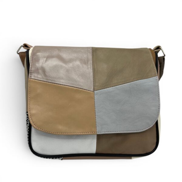 Geantă damă unicat Lucia R45-C76 – crossbody din piele naturală multicoloră