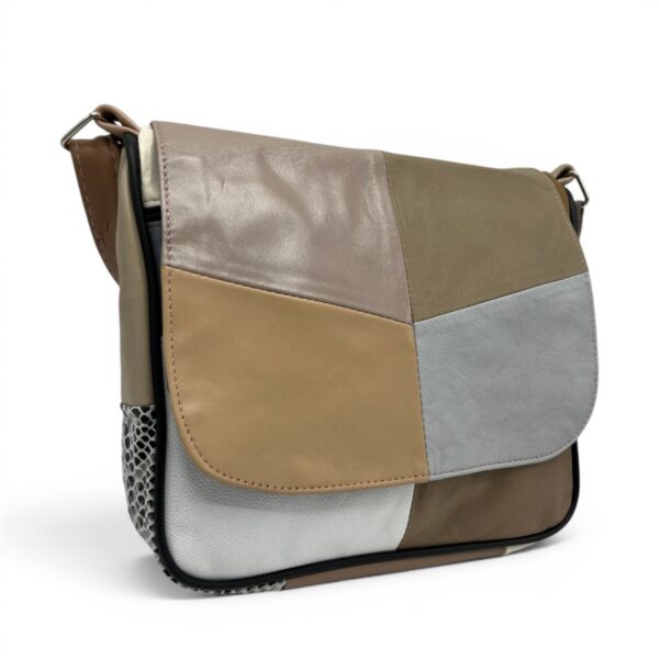Geantă damă unicat Lucia R45-C76 – crossbody din piele naturală multicoloră
